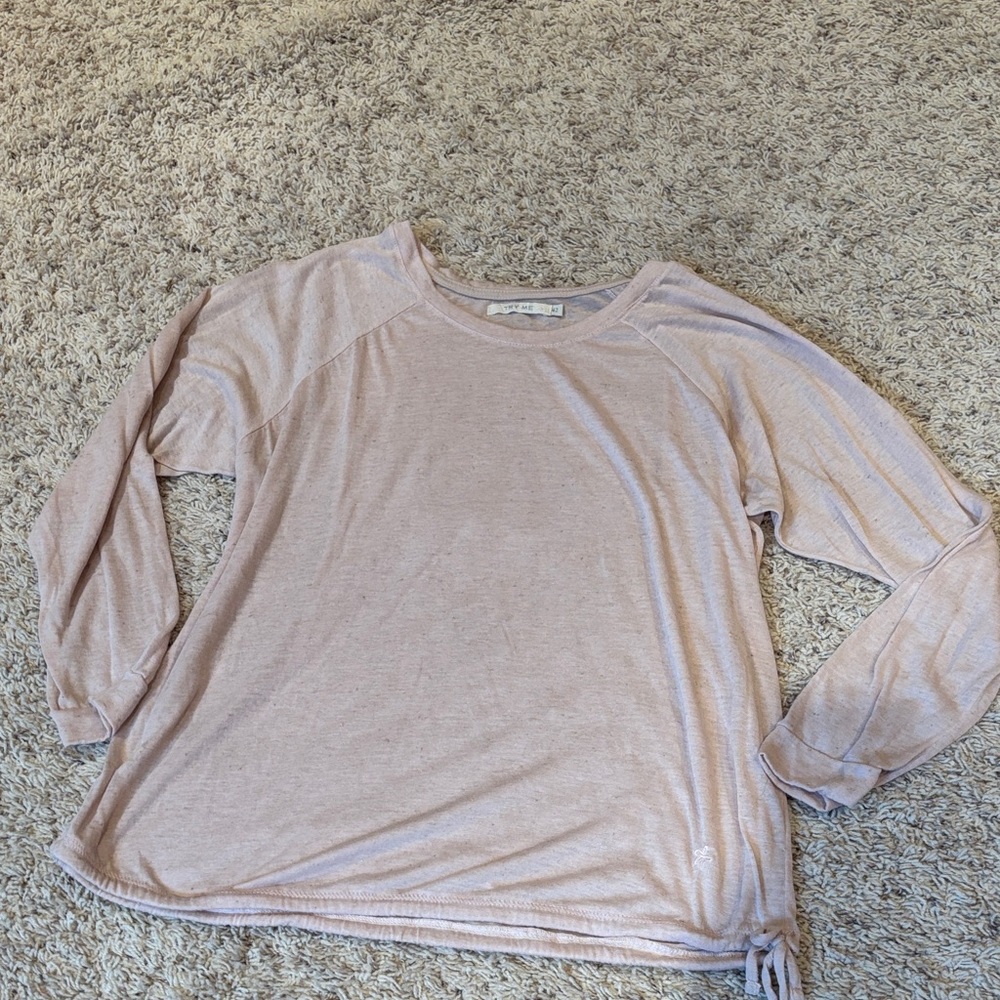 Soft Blush Long Sleeve Blouse
